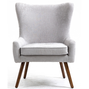 carolina classics claudie wing back accent chair in gray