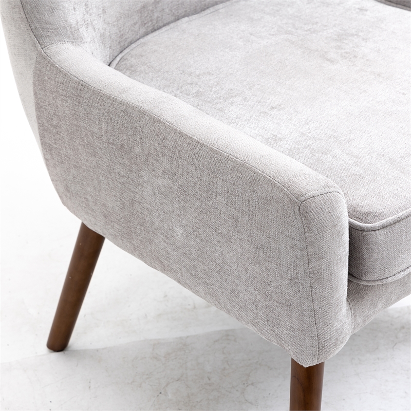 Carolina Classics Claudie Wing Back Accent Chair in Gray