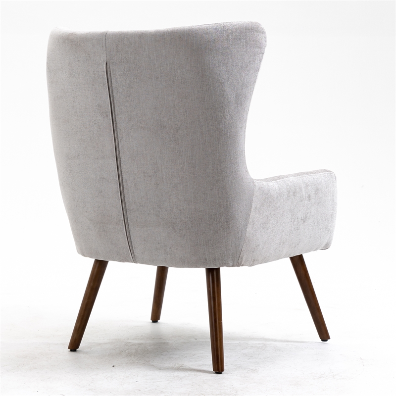 Carolina Classics Claudie Wing Back Accent Chair in Gray