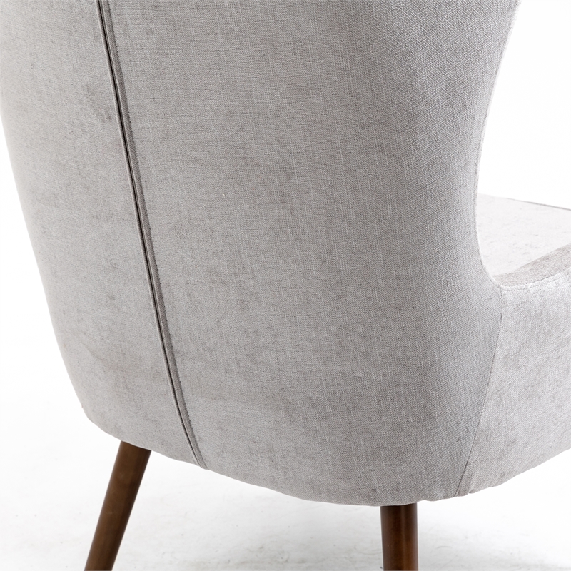 Carolina Classics Claudie Wing Back Accent Chair in Gray