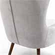 Carolina Classics Claudie Wing Back Accent Chair in Gray