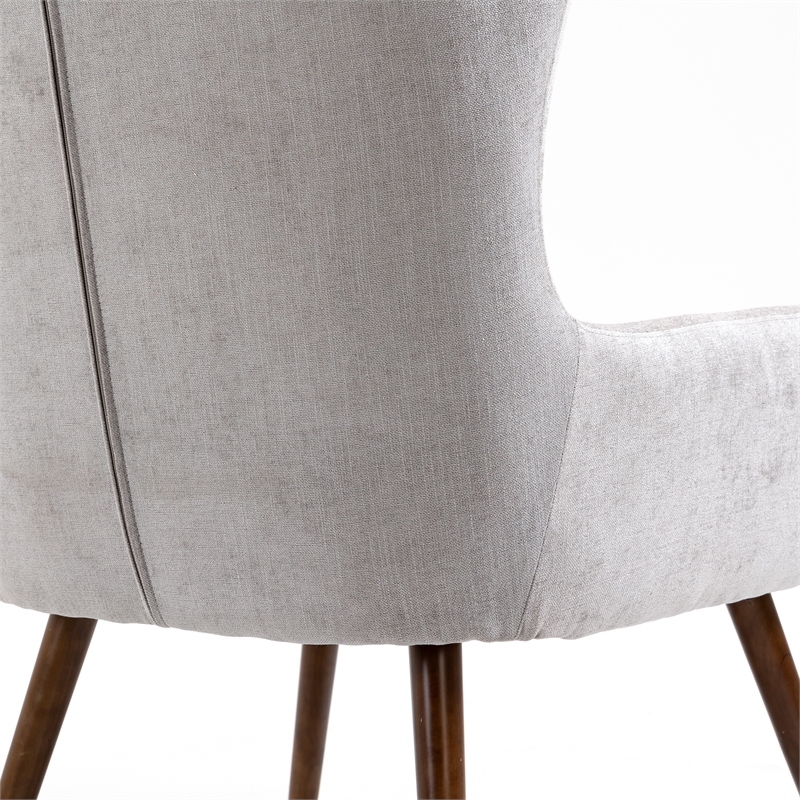 Carolina Classics Claudie Wing Back Accent Chair in Gray