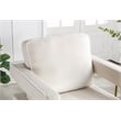 Carolina Classics Adadon 33 In Wide Velvet Upholstered Arm Chair in Cream