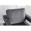 Carolina Classics Adadon 33 In Wide Velvet Upholstered Arm Chair in Gray