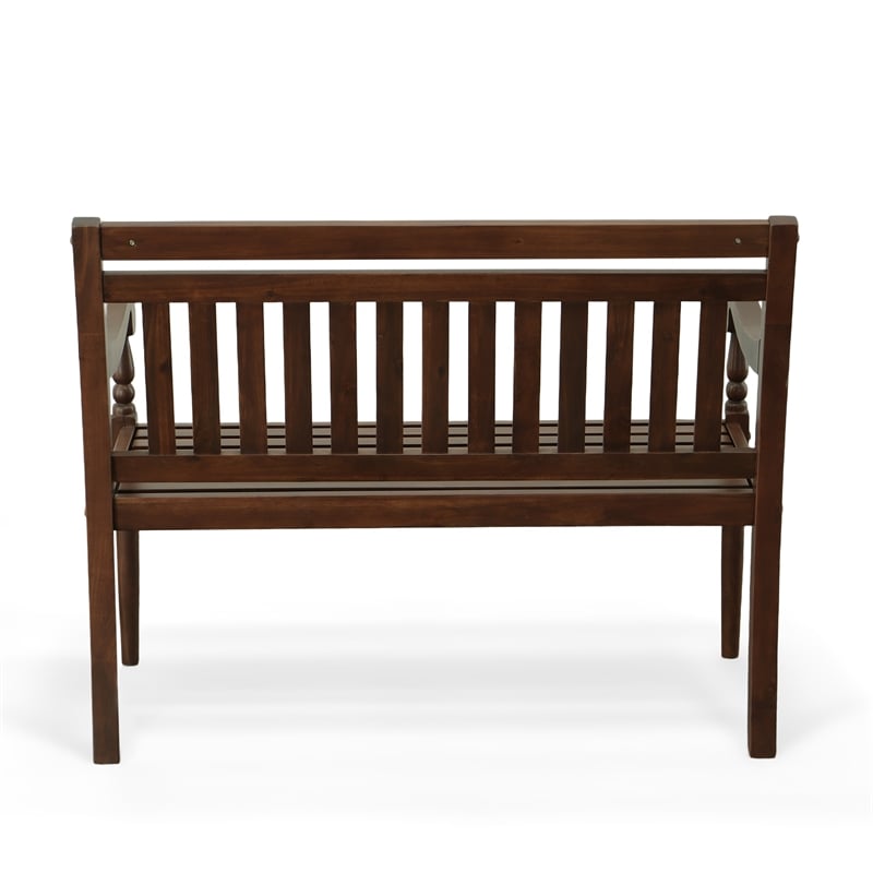 Carolina Classics Belmont Outdoor RTA Wooden Bench in Elm