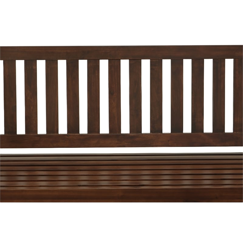 Carolina Classics Belmont Outdoor RTA Wooden Bench in Elm