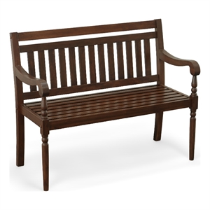 Carolina Classics Belmont Outdoor RTA Wooden Bench in Elm