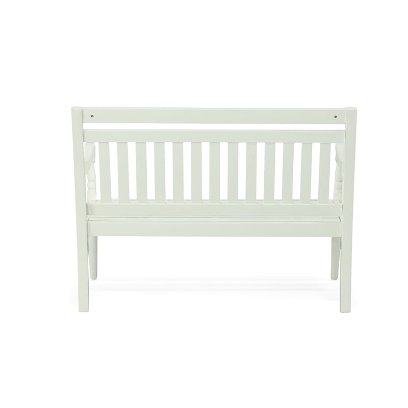 Carolina Classics Belmont Outdoor RTA Wooden Bench in White