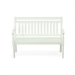 Carolina Classics Belmont Outdoor RTA Wooden Bench in White
