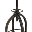 Carolina Classics Mason Adjustable Stool in Natural Driftwood/Aged Iron