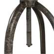 Carolina Classics Mason Adjustable Stool in Natural Driftwood/Aged Iron