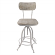 Carolina Classics Mason Adjustable Stool in Whitewash