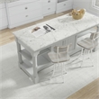 Carolina Classics Mason Adjustable Stool in Whitewash