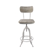 Carolina Classics Mason Adjustable Stool in Whitewash