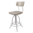 Carolina Classics Mason Adjustable Stool in Whitewash