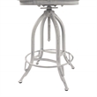 Carolina Classics Mason Adjustable Stool in Whitewash