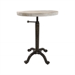 Carolina Classics Colton Adjustable Vintage Table in Natural Driftwood/Aged Iron