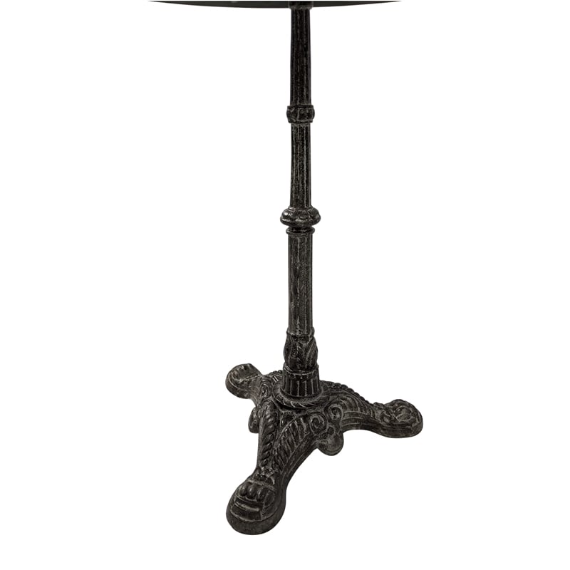 Carolina Classics Velio Bistro Table in Natural Driftwood/Aged Iron