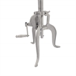 Carolina Classics Regan Adjustable Crank Accent Table in Whitewash