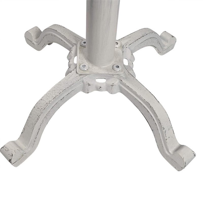 Carolina Classics Justin Adjustable Stool in Whitewash