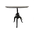Carolina Classics Bentley Adjustable Crank Table in Natural Driftwood/Aged Iron