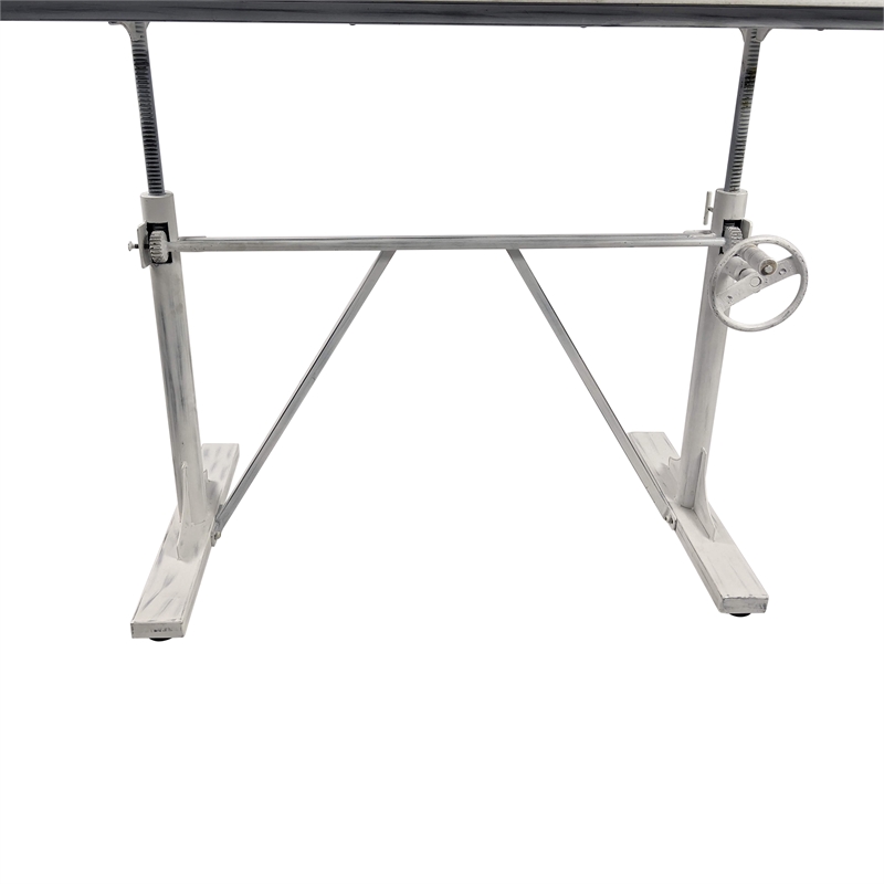 Carolina Classics Brio Sit or Stand Adjustable Desk in Whitewash