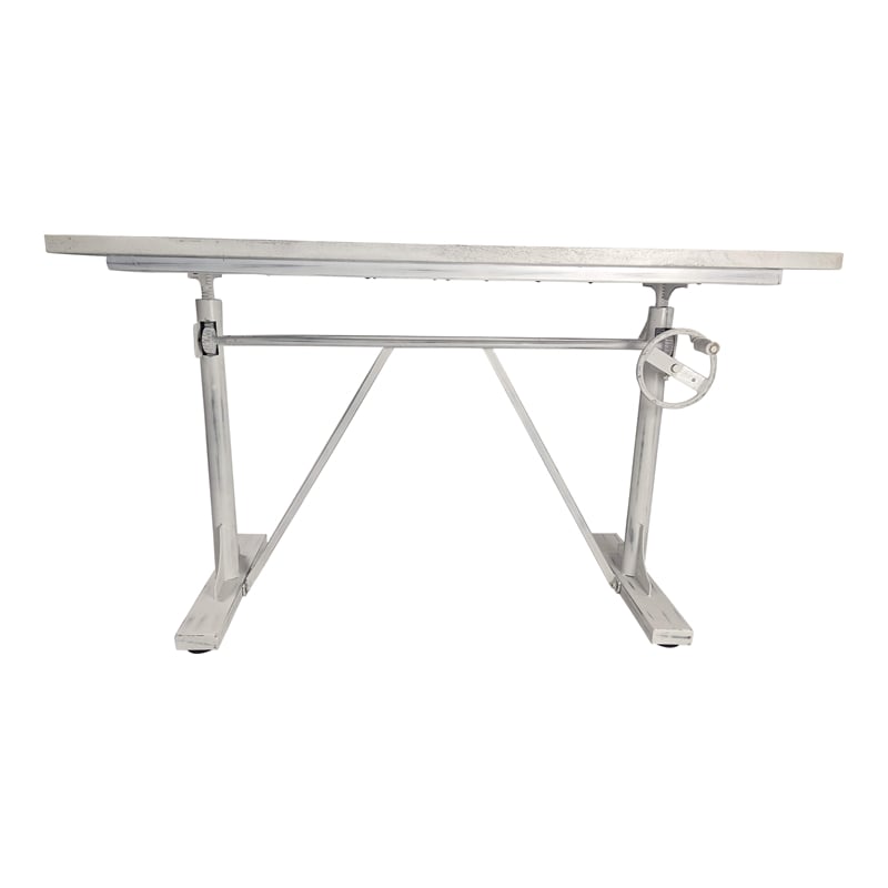 Carolina Classics Brio Sit or Stand Adjustable Desk in Whitewash
