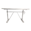 Carolina Classics Brio Sit or Stand Adjustable Desk in Whitewash