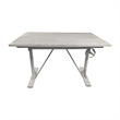 Carolina Classics Brio Sit or Stand Adjustable Desk in Whitewash