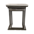 Carolina Classics Addison Nesting Table Set in Natural Driftwood/Aged Iron