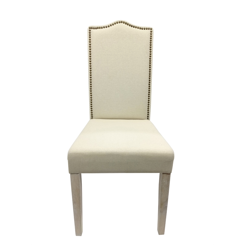 Carolina Classics  Romero Parsons Chair in Natural Driftwood and Linen