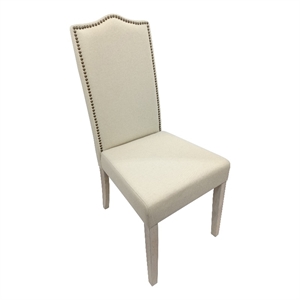 Carolina Classics  Romero Parsons Chair in Natural Driftwood and Linen