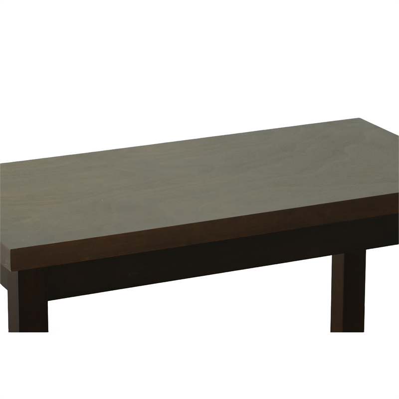 Carolina Classics  Waverly Thick Top Bar Table in Espresso