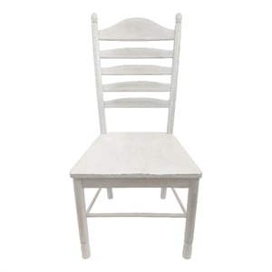 Carolina Classics Whitman 17.5&quot Wood Dining Chair in White Wash