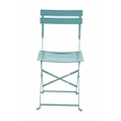 Carolina Classics 3-Piece Round Transitional Metal Bistro Set in Teal