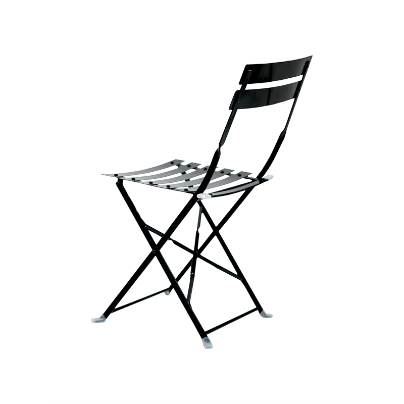 Carolina Classics  Set of 2 Folding Metal Bistro Chair in Black