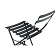 Carolina Classics  Set of 2 Folding Metal Bistro Chair in Black