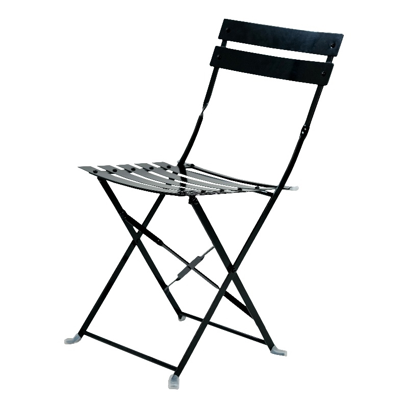 Carolina Classics  Set of 2 Folding Metal Bistro Chair in Black