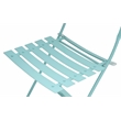 Carolina Classics  Set of 2 Folding Metal Bistro Chair in Teal