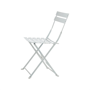 Carolina Classics 17.25&quot Folding Metal Bistro Chair in White (Set of 2)