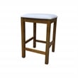 Carolina Classics  Set of 2 Tristan Backless Counter Stool in Oak and White