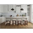 Carolina Classics  Set of 2 Tristan Backless Counter Stool in Oak and White