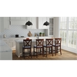 Carolina Classics  Set of 2 Taylor X-Back Counter Stools in Oak and White