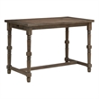 Carolina Classics Brittany Deluxe 3-Drawer Wood Bar Table in Walnut Brown