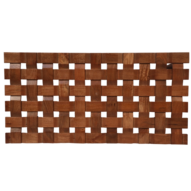 Carolina Classics Waverly Wood & Iron Coffee Table in Honey Gold Brown/Black