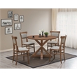 Carolina Classics Diana Wood Dining Table with Trestle Base in Honey Brown