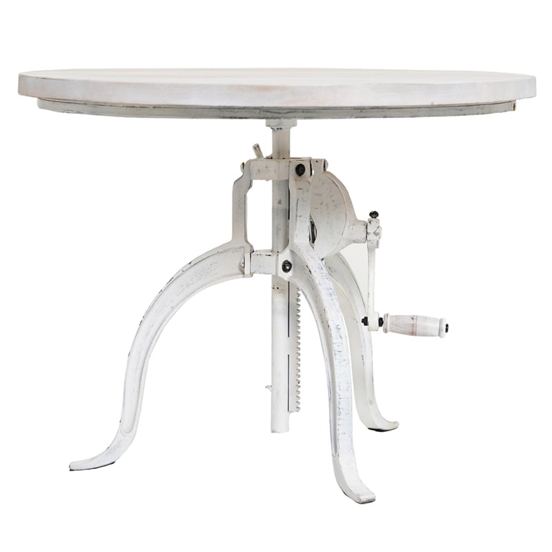 Carolina Classics  Riley Adjustable Hi-Lo Coffee Table in Whitewash