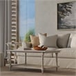 Carolina Classics Chesterfield Wood & Cane Coffee Table in Whitewash