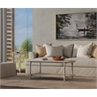 Carolina Classics Chesterfield Wood & Cane Coffee Table in Whitewash