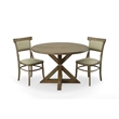 Carolina Classics Diana Wood Dining Table with Trestle Base in Vintage Walnut